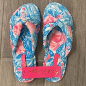 Lilly Pulitzer Velour Terry Slippers